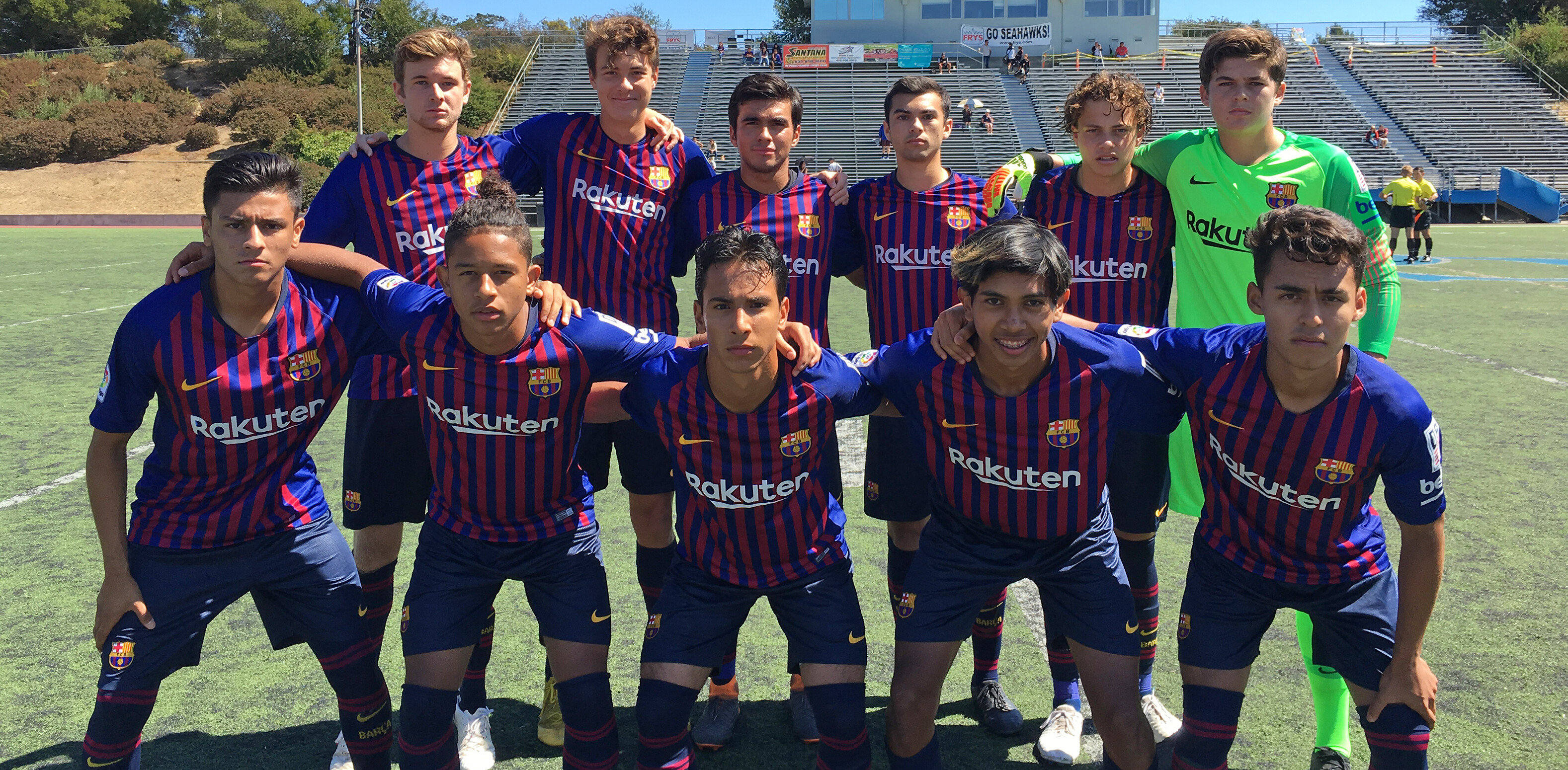 Barca Residency Academy U-19 Starting XI vs. Breakers FC