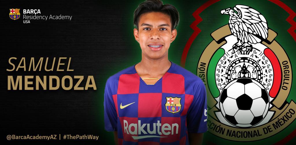 Samuel Mendoza Barca Residency Academy U-17 Player who has been called to Mexican National Team Camp