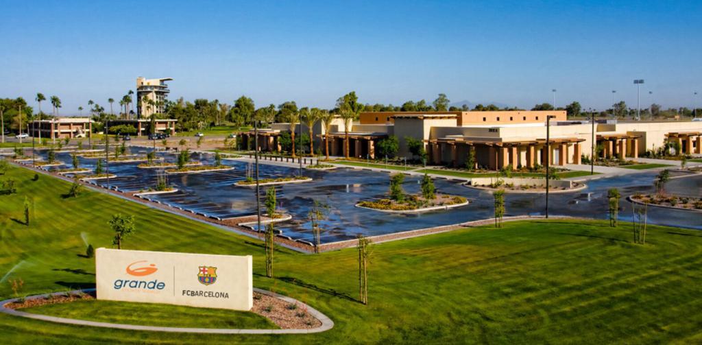 Exterior of Grande Sports World - Home of Barca Residency Academy