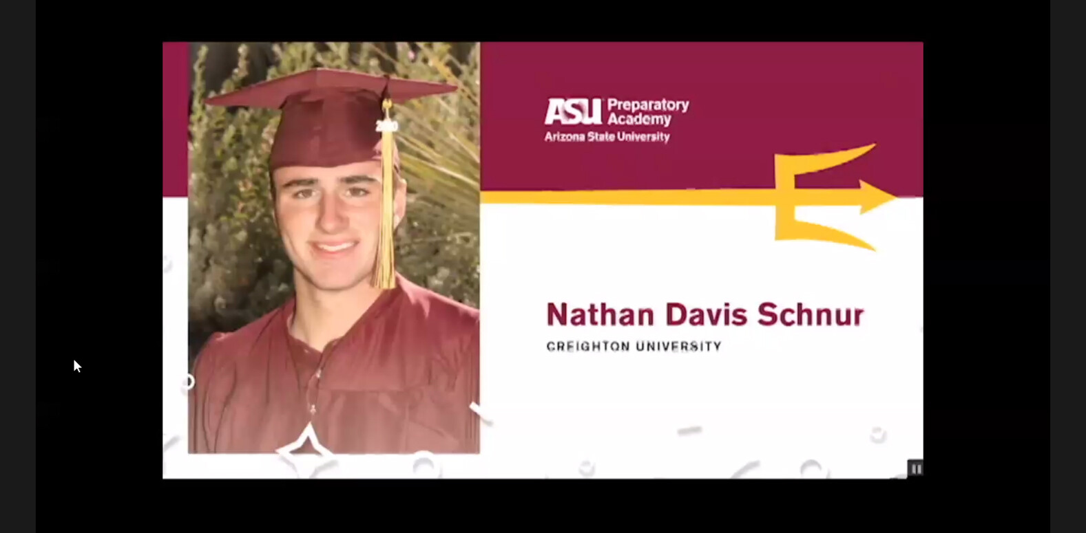 ASU Prep Virtual Graduation Screenshot