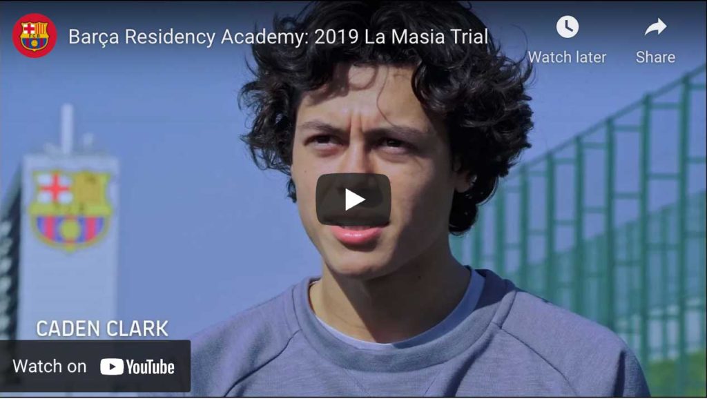 Barca Residency Academy USA - Caden Clark - 2019 La Masia Trial