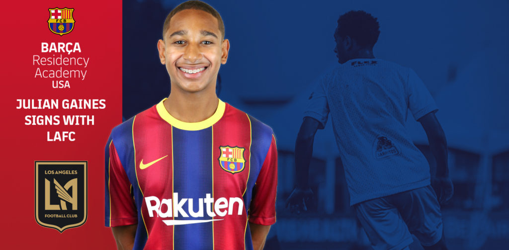 Barca Residency Academy alumni Julian Gaines signs with LAFC