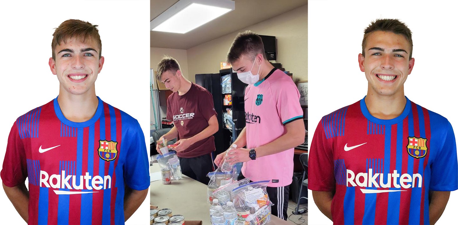 Barca Residency Academy's DeLapp Twins preparing meals for the less-fortunate