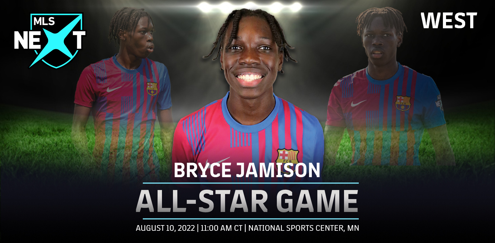 Barca Residency Academy forward Bryce Jamison has been named a 2022 MLS Next All-Star
