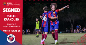 Barca Residency Academy's Isaiah Kaakoush signs with North Texas SC